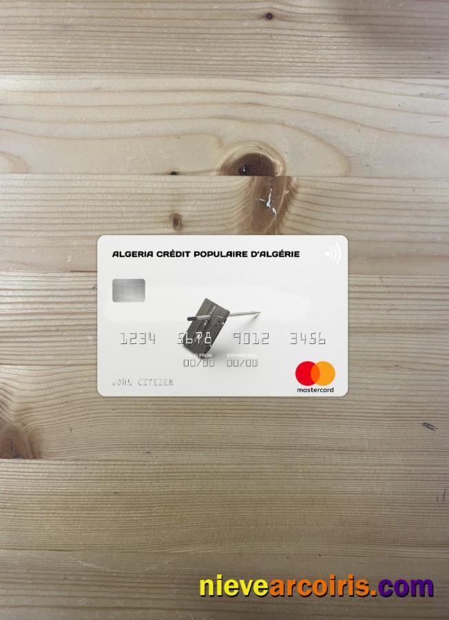 Algeria Crédit Populaire d’Algérie mastercard photolook